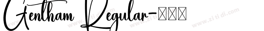 Gentham Regular字体转换 Gentham Regular字体转换